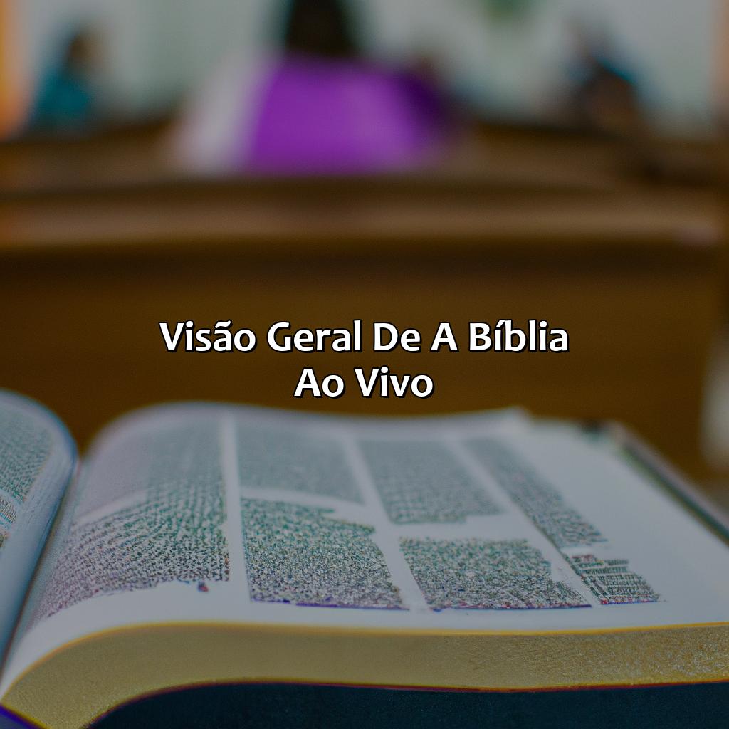 Visão geral de A Bíblia ao vivo-a bíblia ao vivo, 