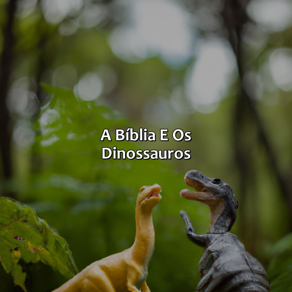 A Bíblia e os Dinossauros-a bíblia fala de dinossauro, 