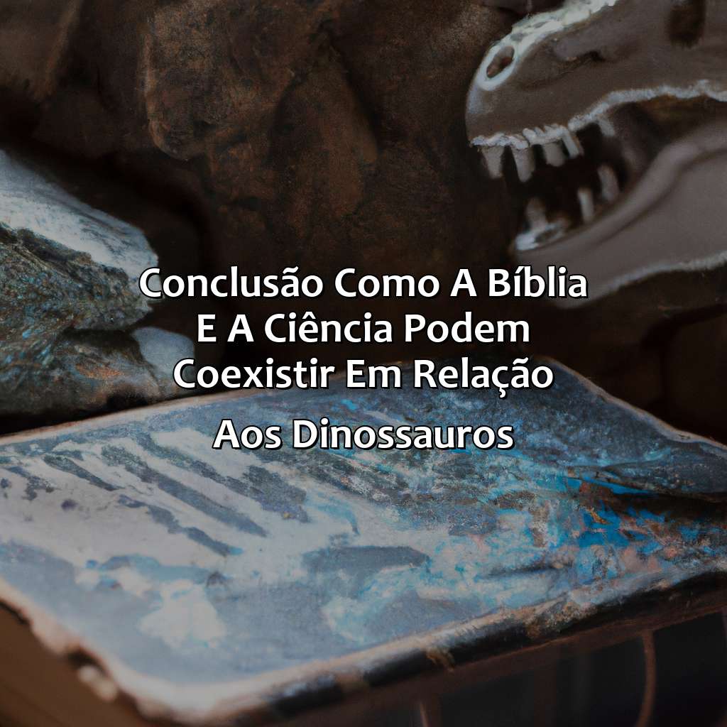 Conclusão: Como a Bíblia e a ciência podem coexistir em relação aos dinossauros.-a bíblia fala sobre dinossauros, 
