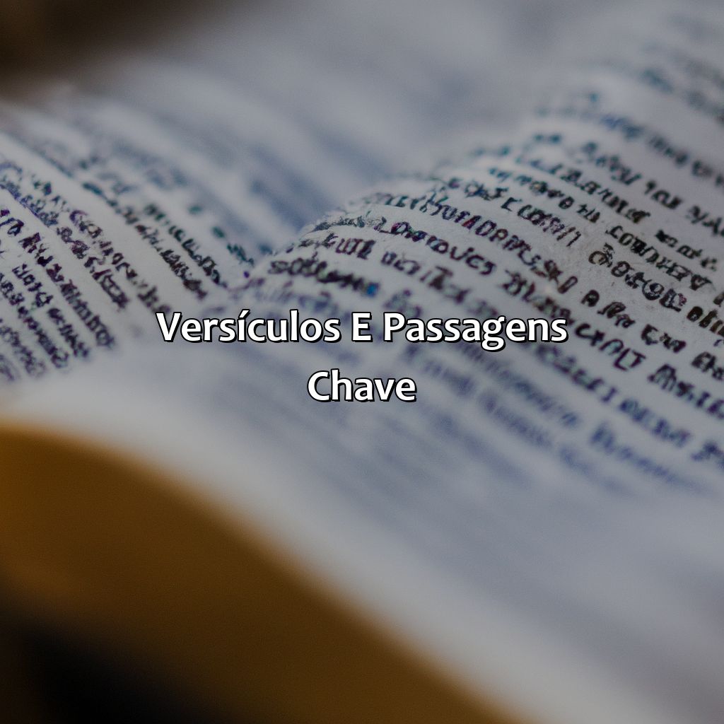 Versículos e Passagens chave-a bíblia resumida, 