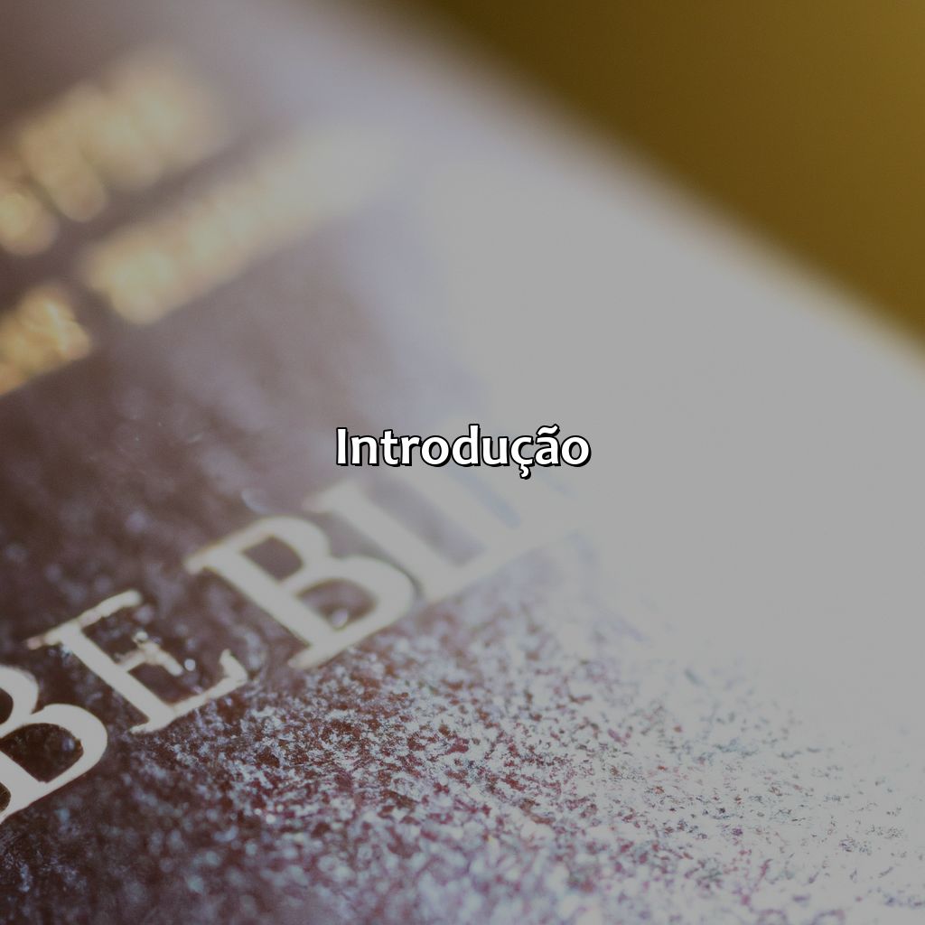 Introdução-a história de jabes na bíblia, 