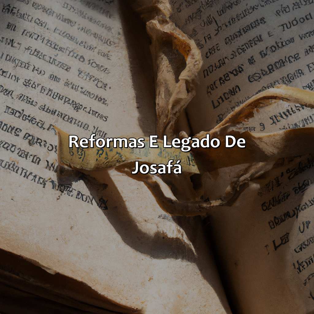 Reformas e Legado de Josafá-a história de josafá na bíblia, 