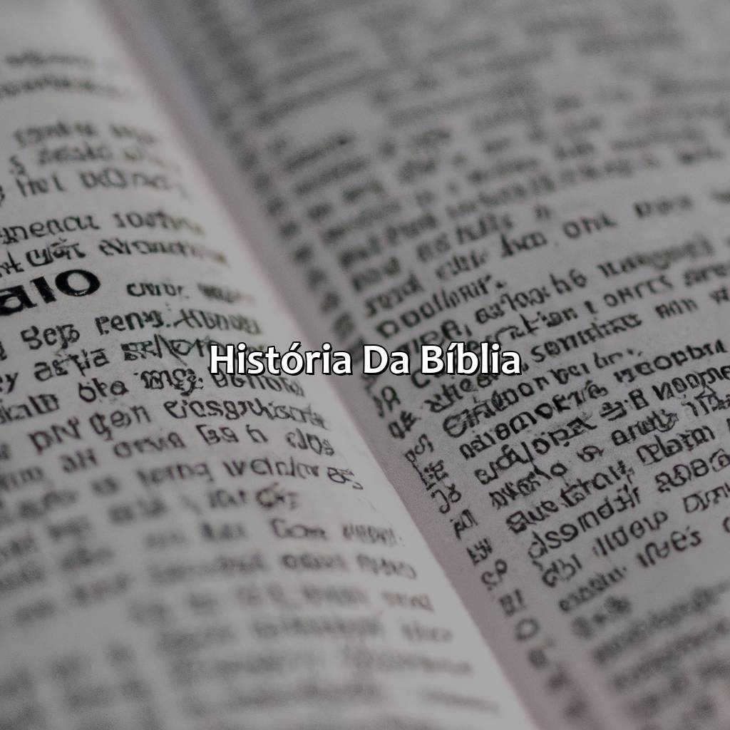 História da Bíblia-a primeira bíblia, 