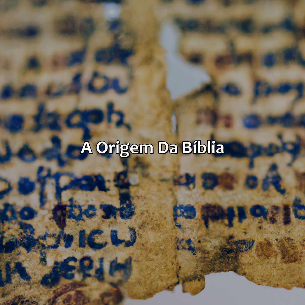 A Origem da Bíblia-a primeira bíblia do mundo, 