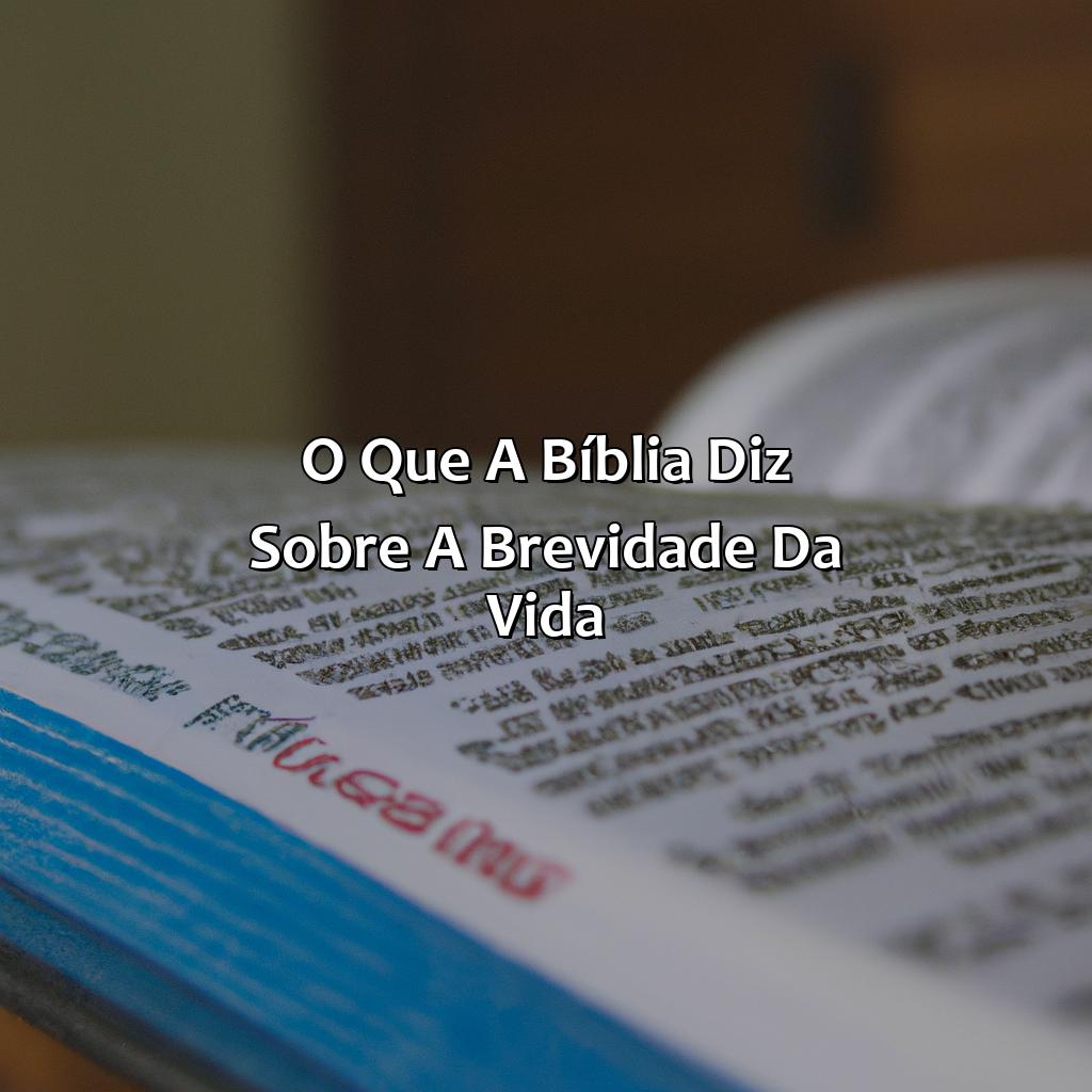 O que a Bíblia diz sobre a brevidade da vida.-a vida é passageira bíblia, 