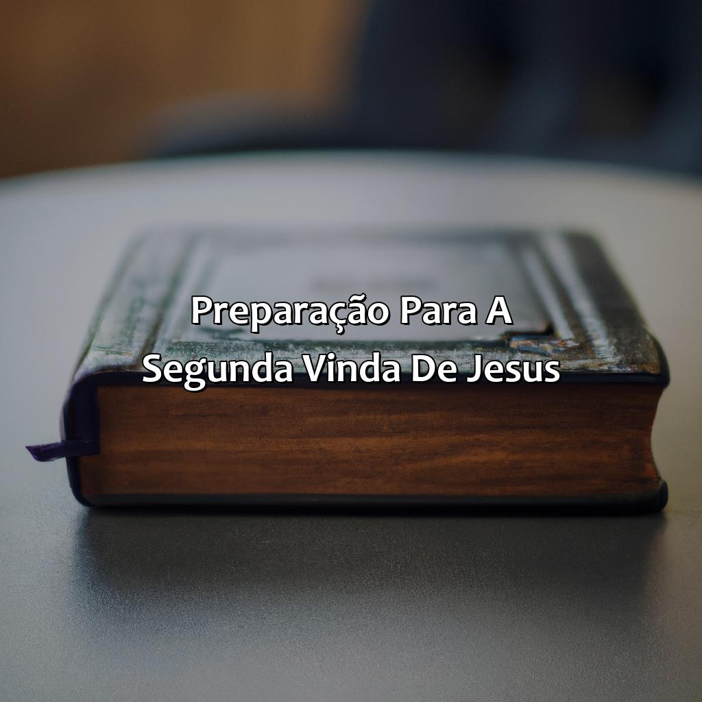 Preparação para a Segunda Vinda de Jesus-a volta de jesus - bíblia, 