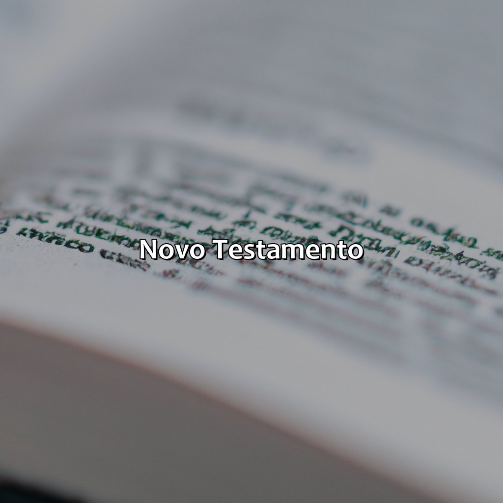 Novo Testamento-como a bíblia é dividida, 