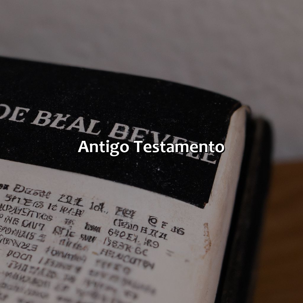 Antigo Testamento-como a bíblia é dividida, 