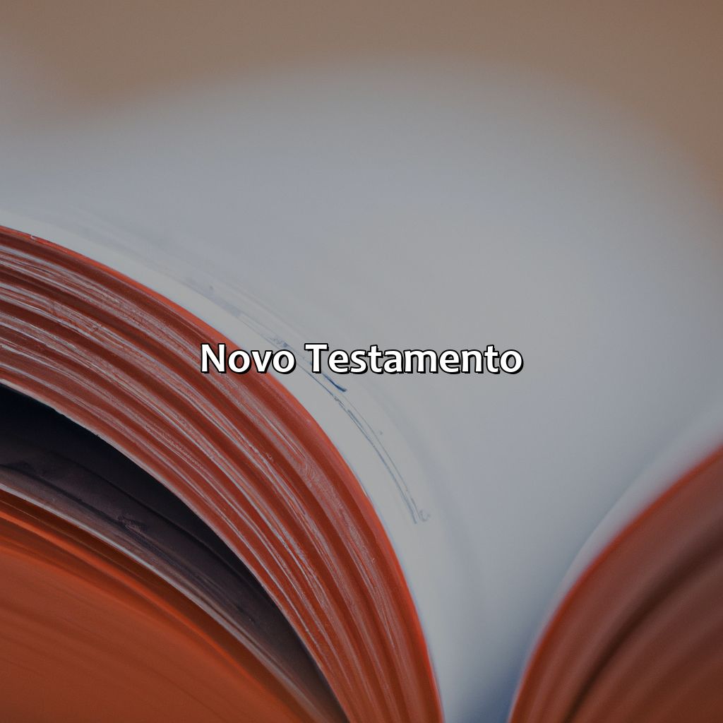 Novo Testamento-como a bíblia está dividida, 