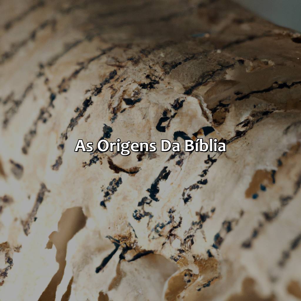 As origens da Bíblia-como a bíblia foi escrita, 
