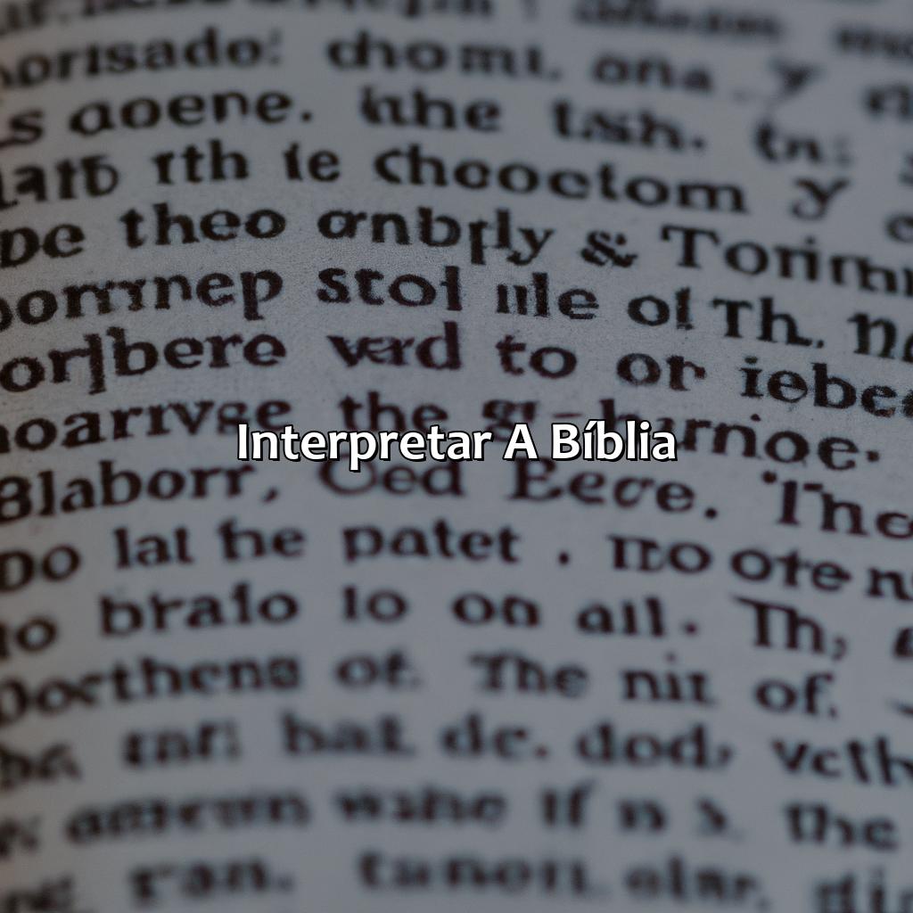 Interpretar a Bíblia-como entender a bíblia de maneira fácil, 