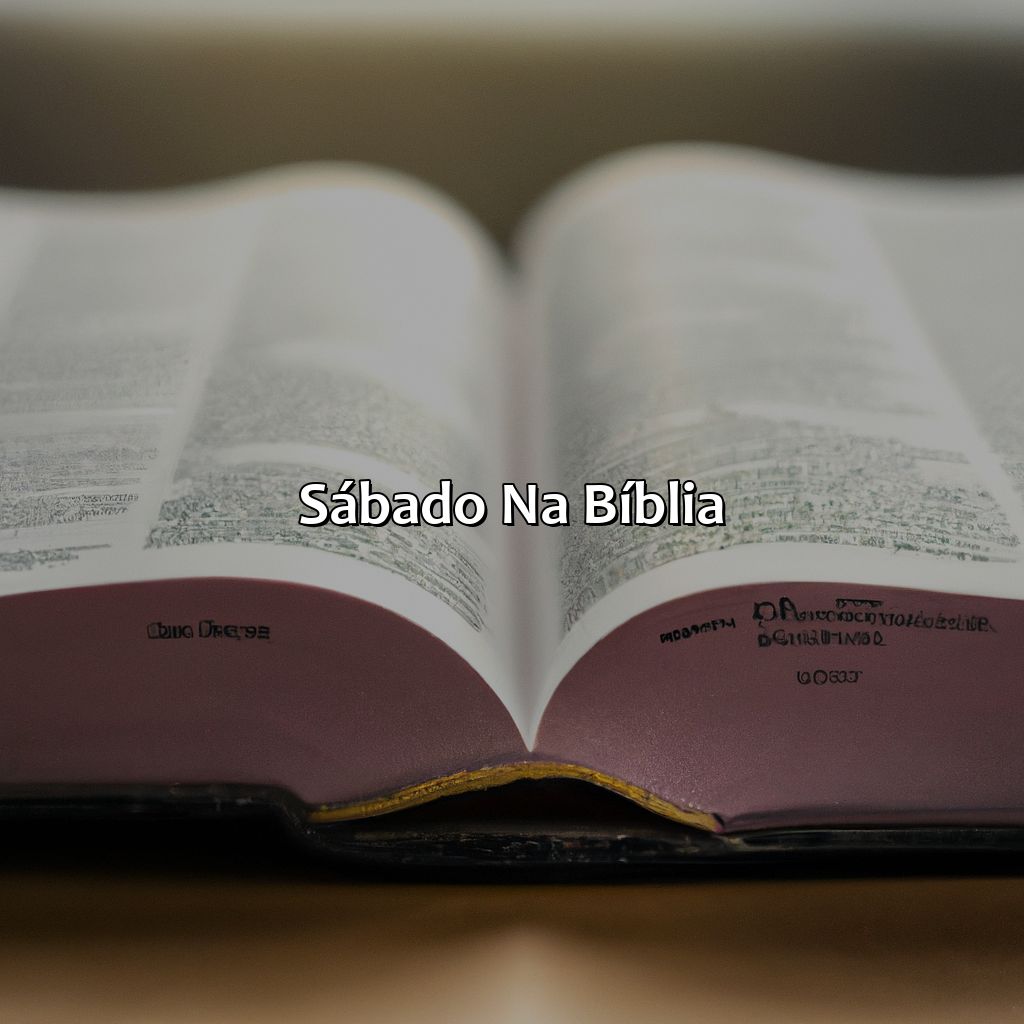 Sábado na Bíblia-como guardar o sábado segundo a bíblia, 