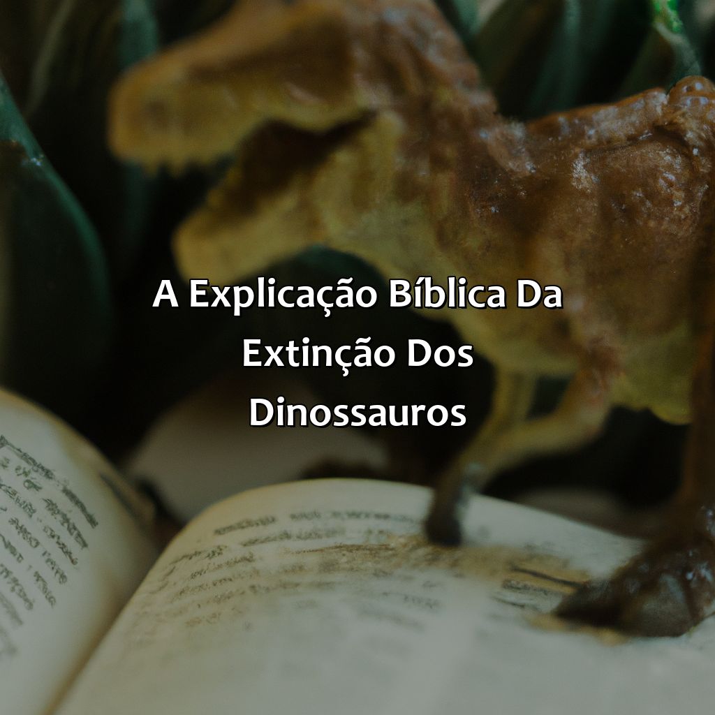 A explicação bíblica da extinção dos dinossauros-como os dinossauros foram extintos segundo a bíblia, 
