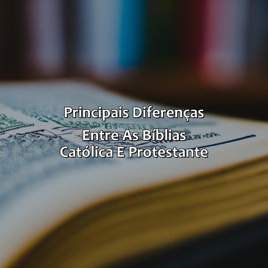 Principais diferenças entre as Bíblias católica e protestante-como saber se a bíblia e católica, 