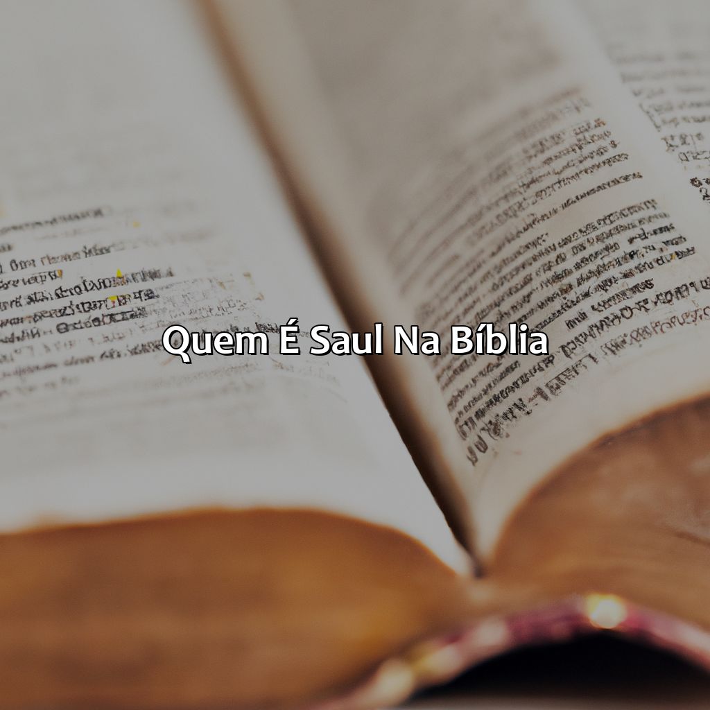 Quem é Saul na Bíblia?-como saul morreu bíblia, 