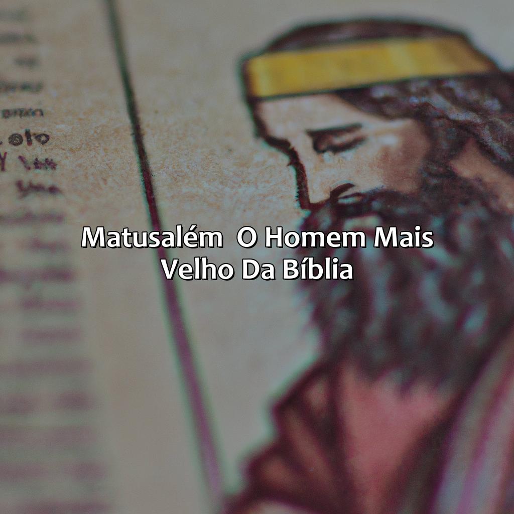 Matusalém - O Homem Mais Velho da Bíblia-o homem mais velho da bíblia, 