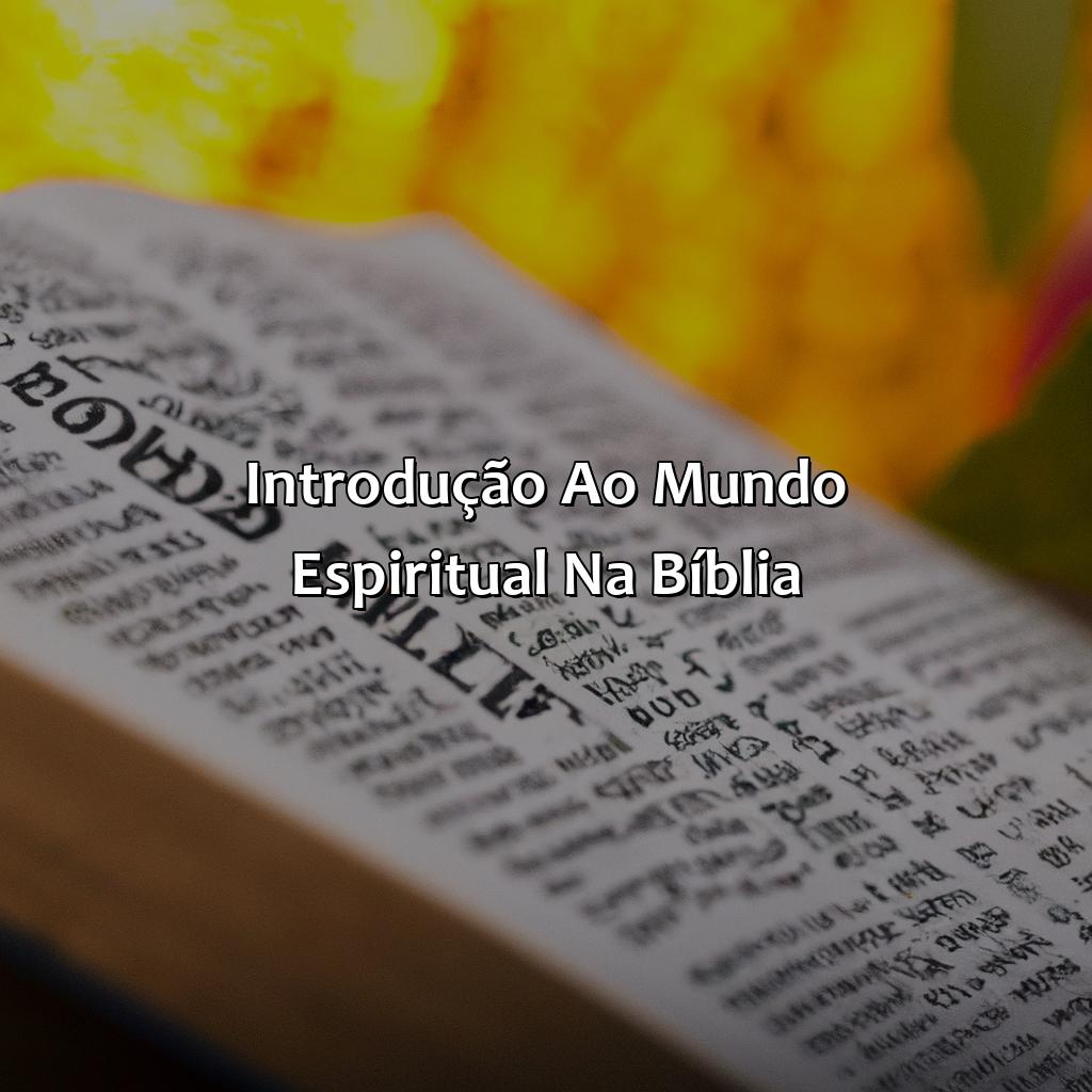 Introdução ao mundo espiritual na Bíblia-o mundo espiritual na bíblia, 