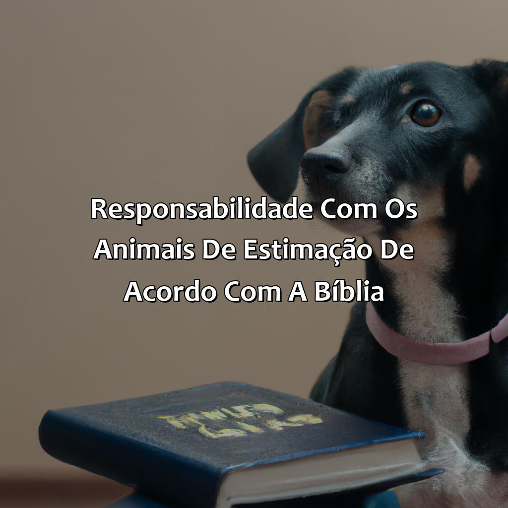 Responsabilidade com os animais de estimação de acordo com a Bíblia-o que a bíblia diz sobre animais de estimação, 