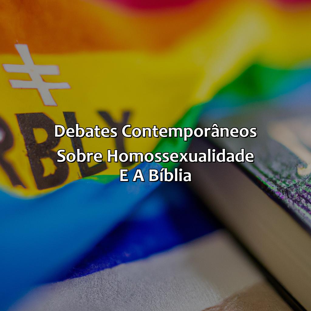 Debates contemporâneos sobre homossexualidade e a Bíblia-o que a bíblia diz sobre homossexualidade, 