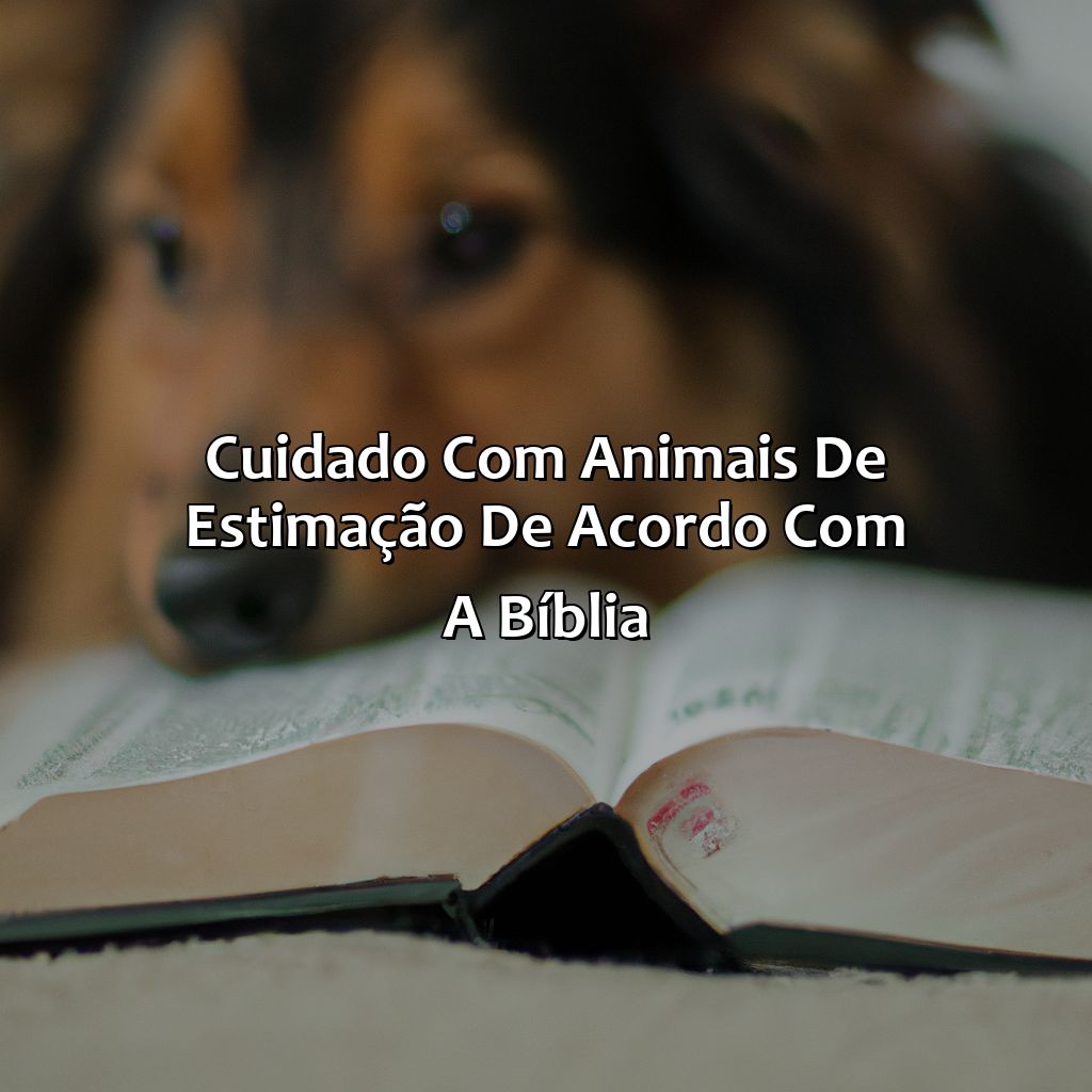 Cuidado com animais de estimação de acordo com a Bíblia-o que a bíblia fala sobre animais de estimação, 
