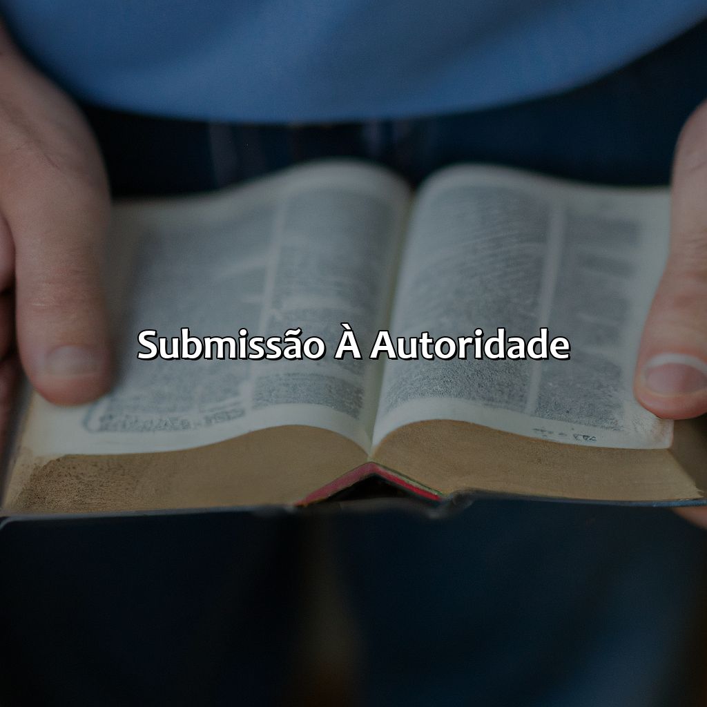 Submissão à Autoridade-o que a bíblia fala sobre autoridade, 