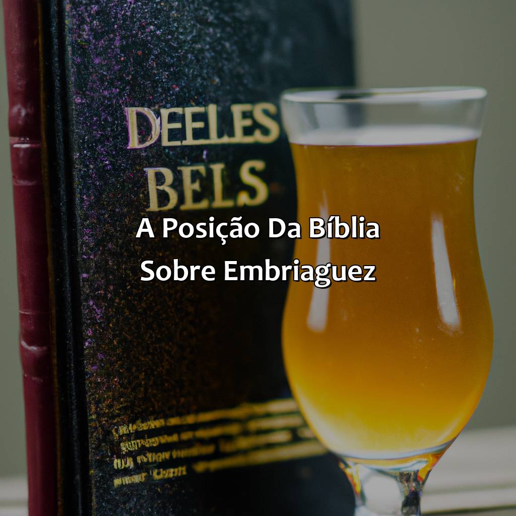 A posição da Bíblia sobre embriaguez-o que a bíblia fala sobre beber cerveja, 
