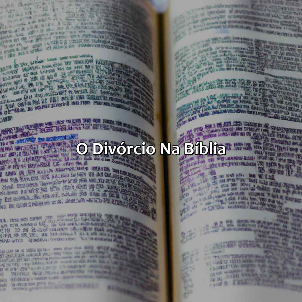 O divórcio na Bíblia-o que a bíblia fala sobre divórcio, 