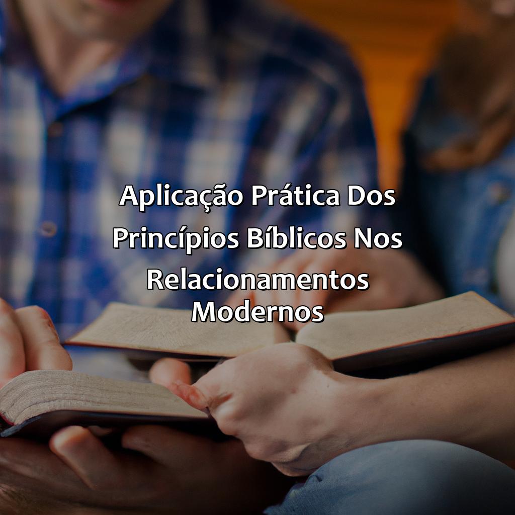 Aplicação prática dos princípios bíblicos nos relacionamentos modernos-o que a bíblia fala sobre relacionamento amoroso, 