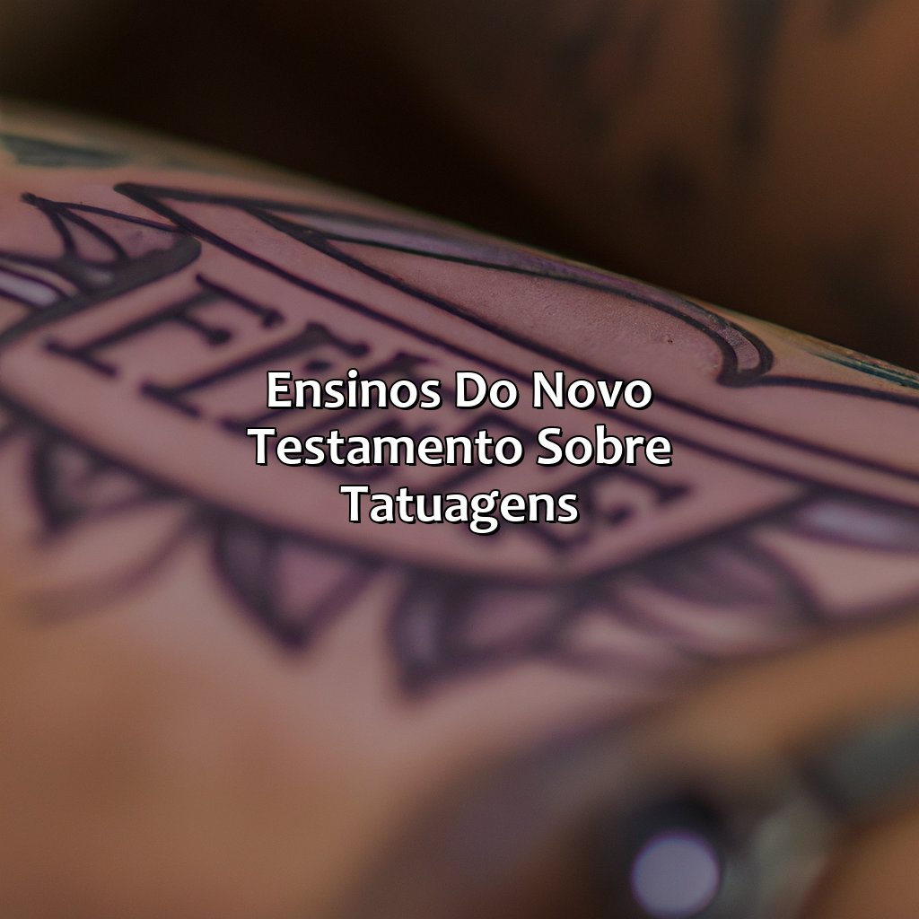 Ensinos do Novo Testamento sobre tatuagens-o que a bíblia fala sobre tatuagens, 