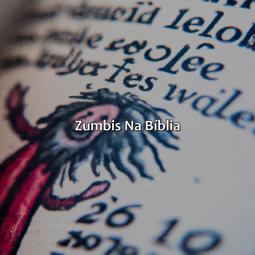 Zumbis na Bíblia-o que a bíblia fala sobre zumbis, 
