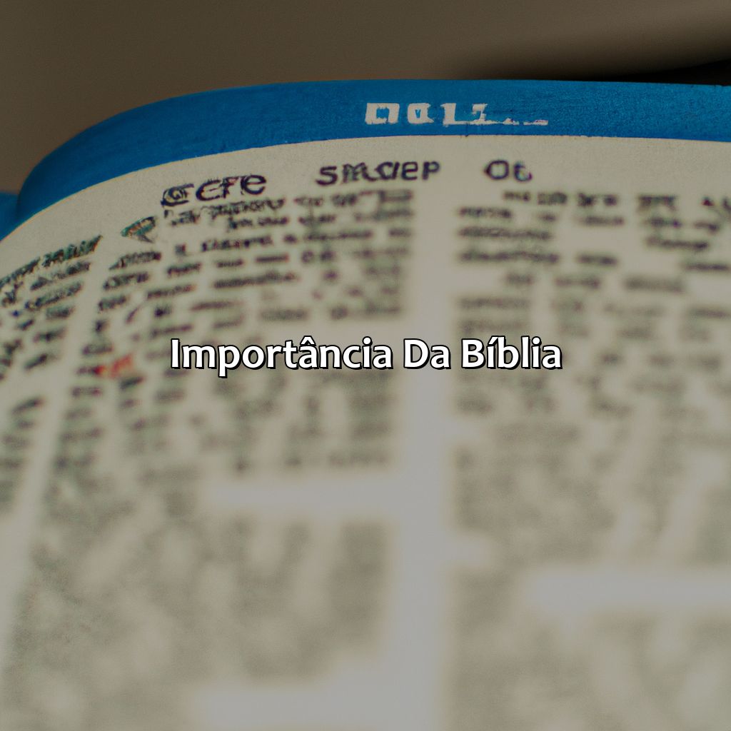 Importância da Bíblia-o que a bíblia significa para você, 