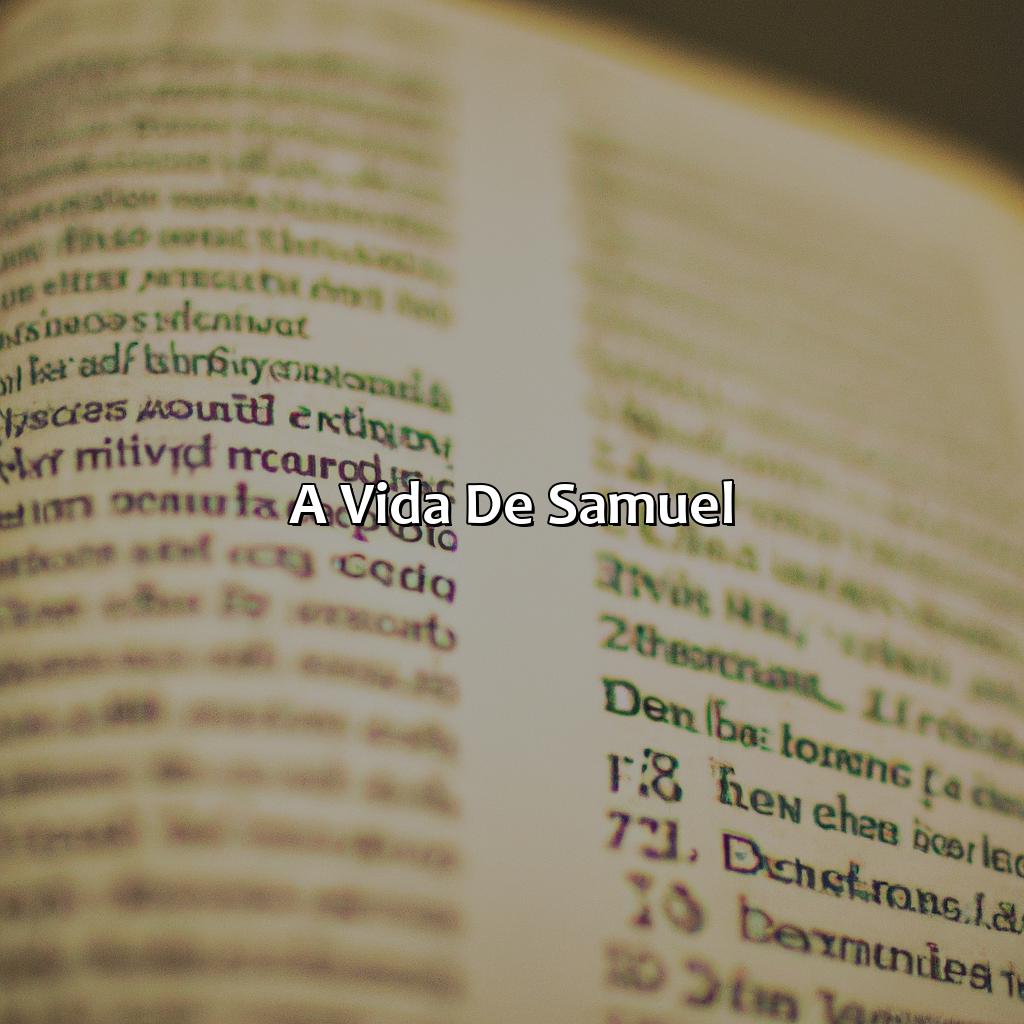 A Vida de Samuel-o que aconteceu com os filhos de samuel na bíblia, 
