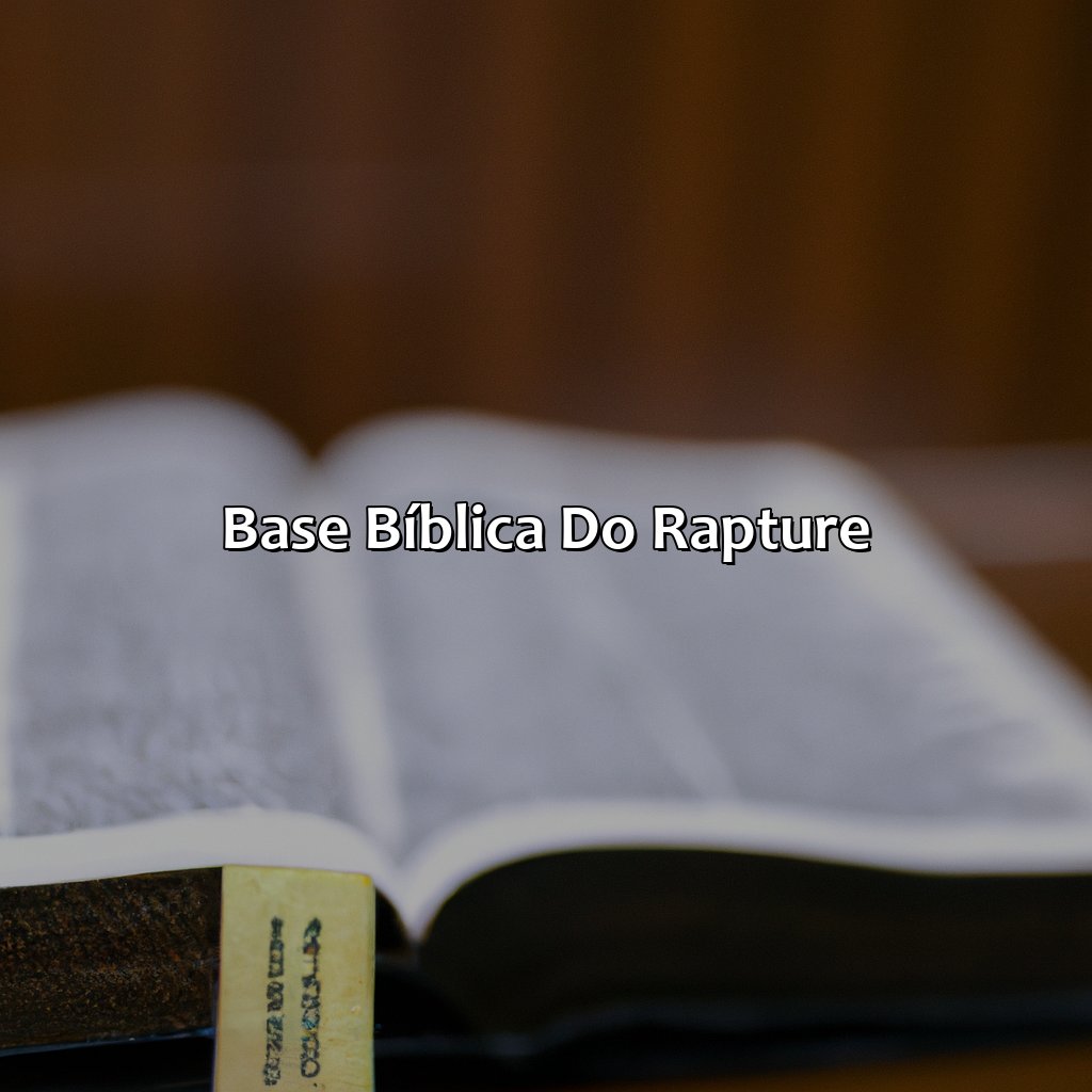 Base bíblica do Rapture-o que é arrebatamento segundo a bíblia, 