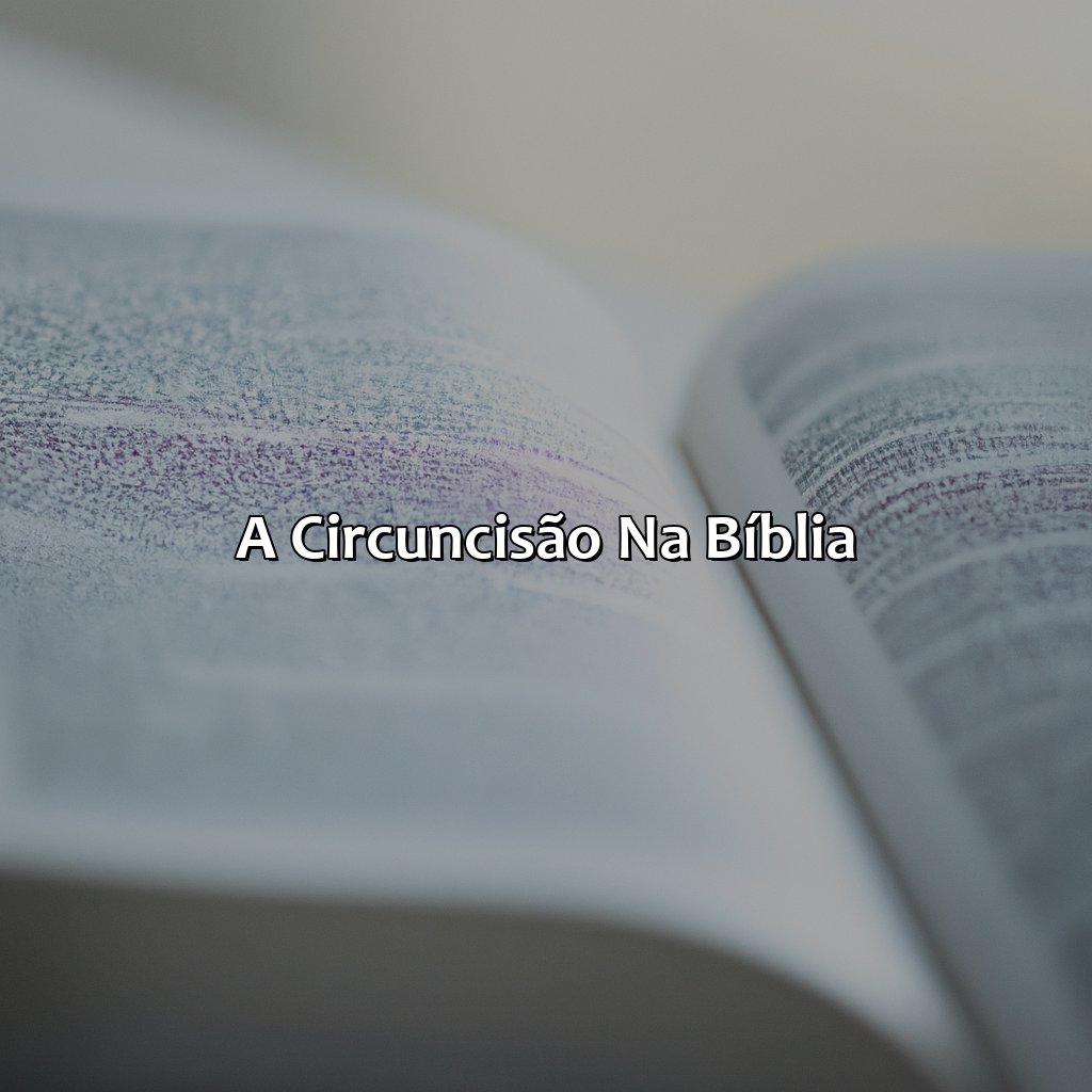 A circuncisão na Bíblia-o que é circuncisão na bíblia, 