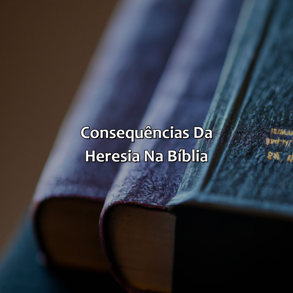 Consequências da heresia na Bíblia-o que é heresia segundo a bíblia, 