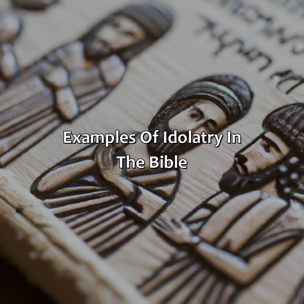 Examples of idolatry in the Bible-o que é idolatria na bíblia, 