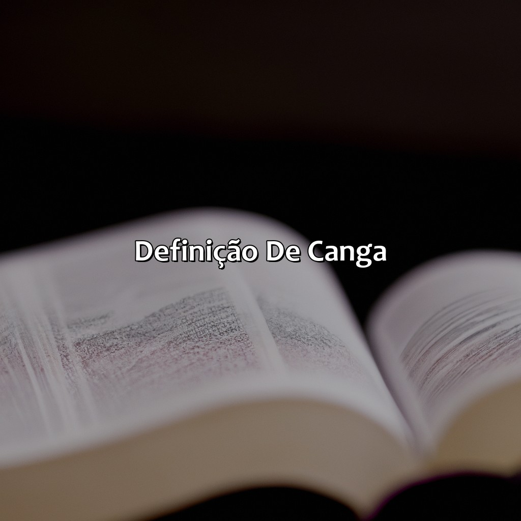 Definição de Canga-o que é jugo na bíblia, 