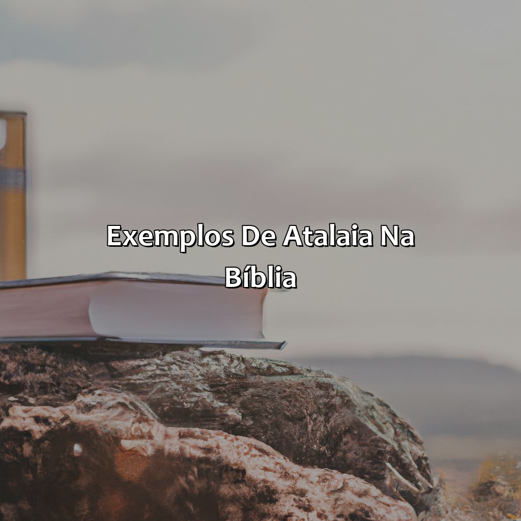 Exemplos de Atalaia na Bíblia-o que é um atalaia na bíblia, 