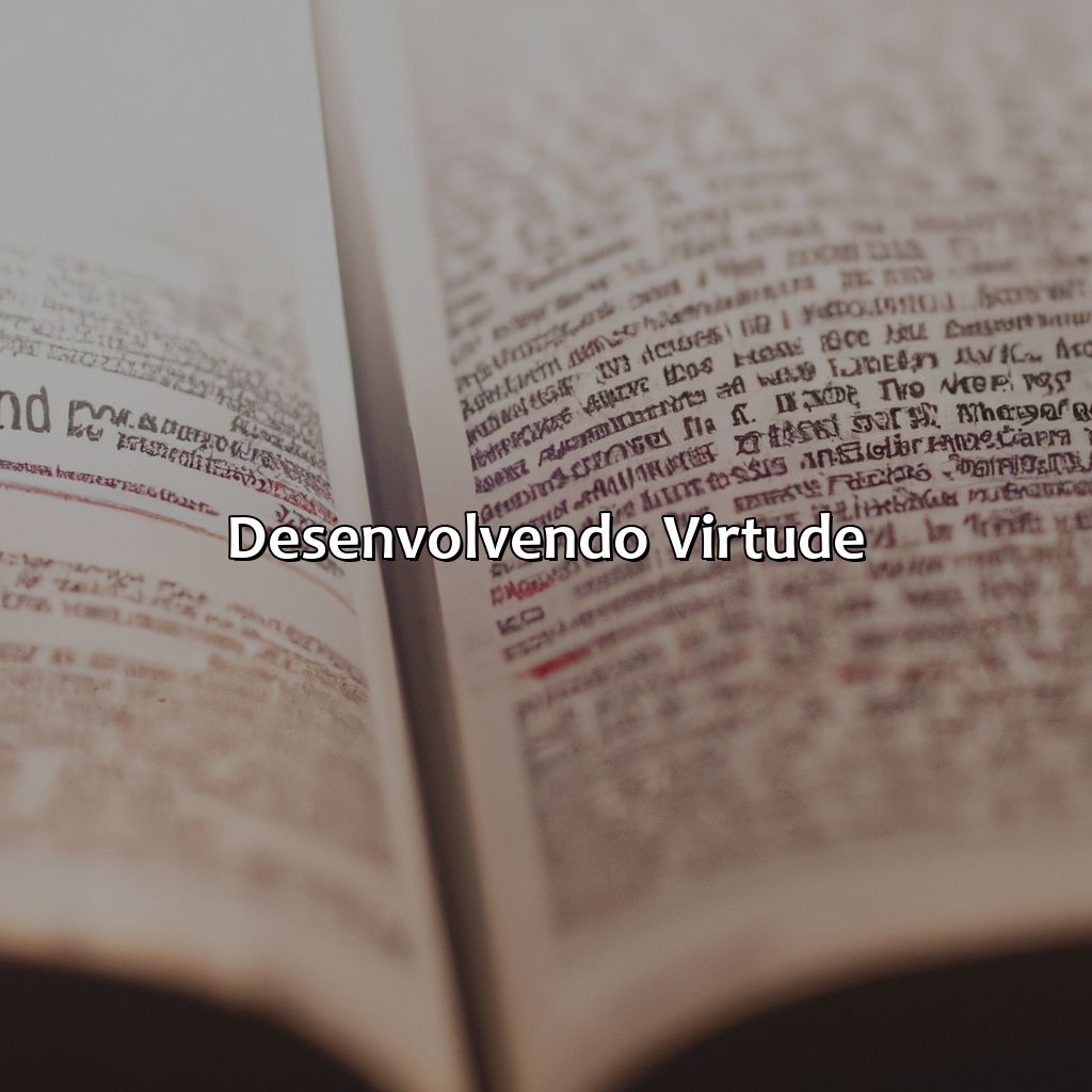 Desenvolvendo Virtude-o que é virtude na bíblia, 