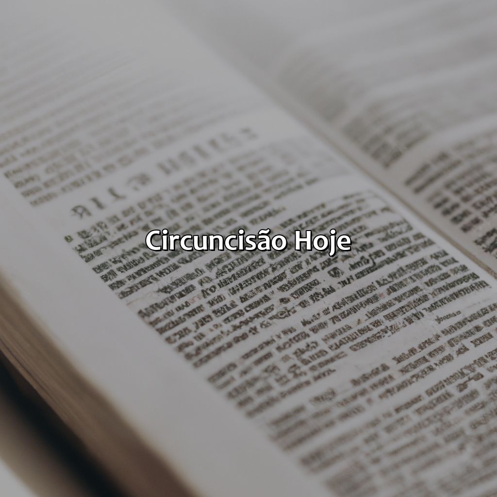 Circuncisão Hoje-o que era circuncidar na bíblia, 