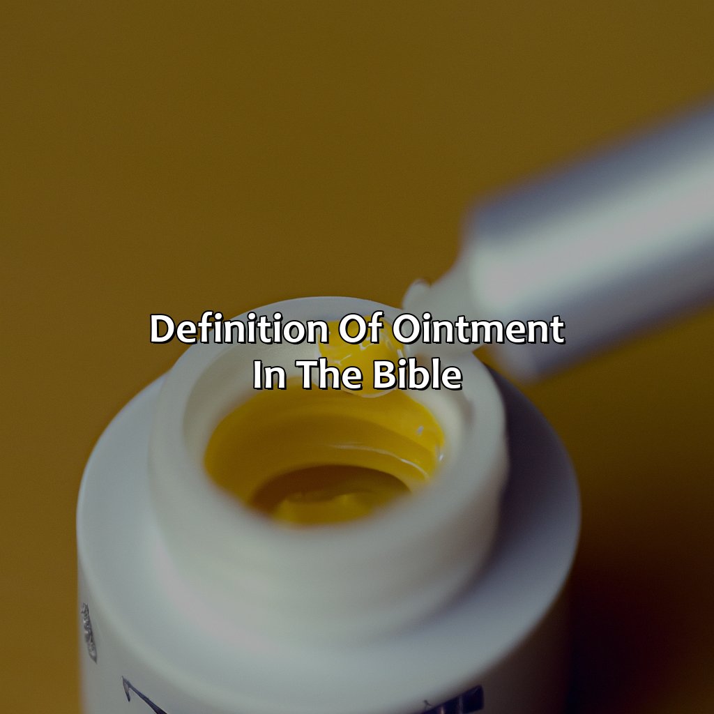 Definition of Ointment in the Bible-o que era unguento na bíblia, 