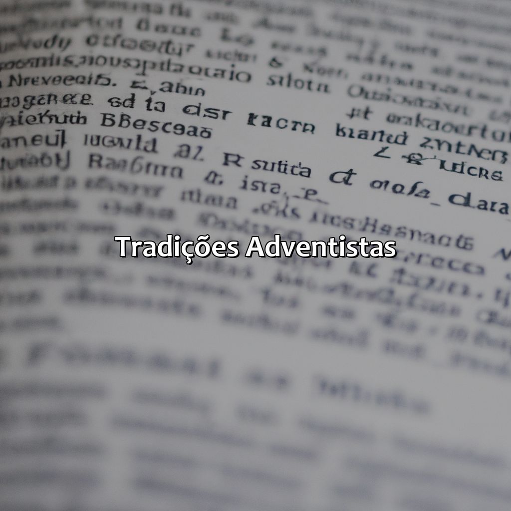 Tradições Adventistas-o que significa advento na bíblia, 