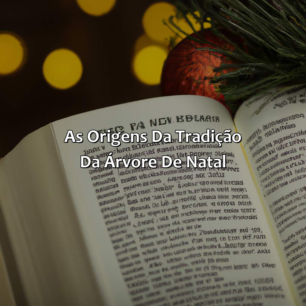 As origens da tradição da árvore de Natal.-o que significa árvore de natal na bíblia, 