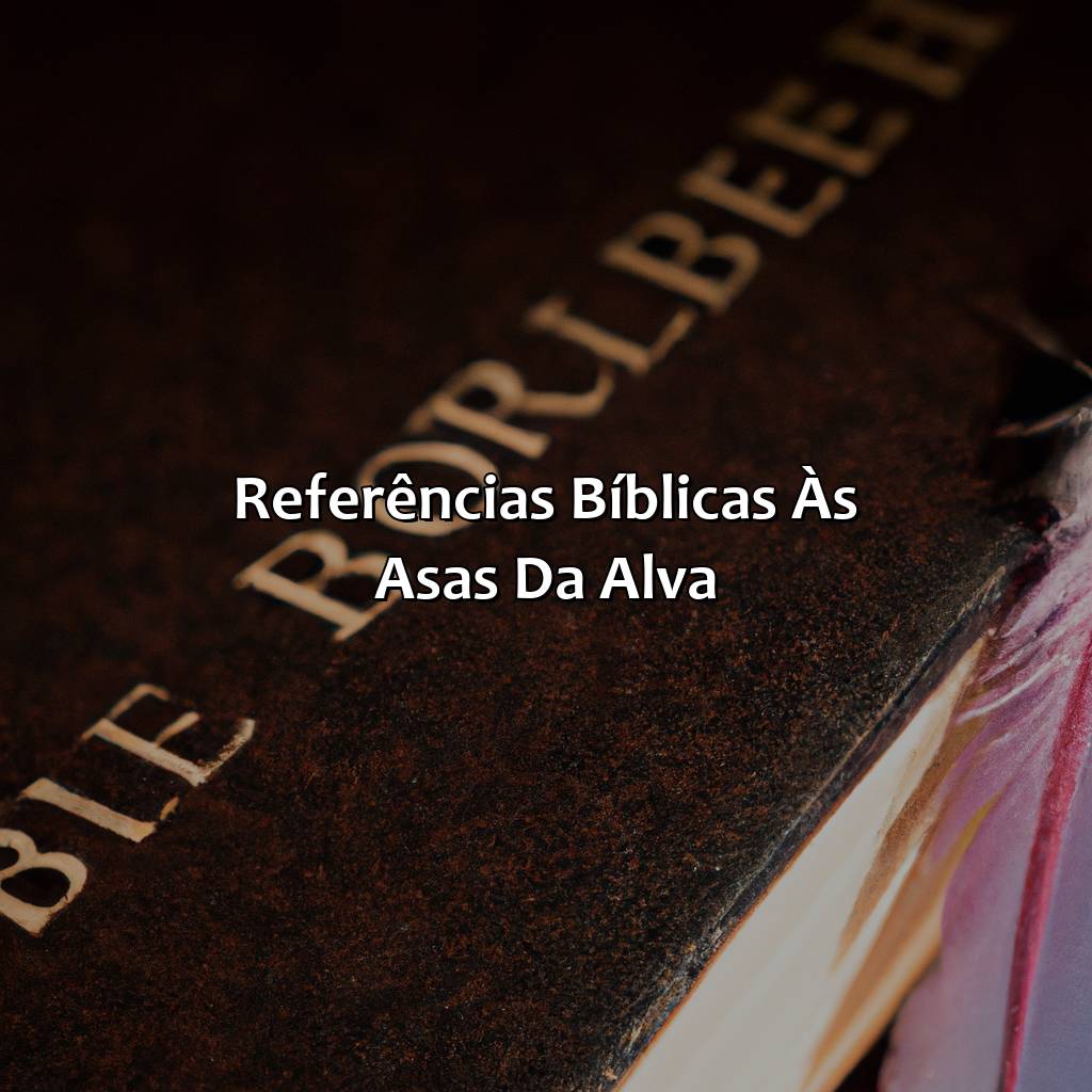 Referências Bíblicas às Asas da Alva-o que significa asas da alva na bíblia, 