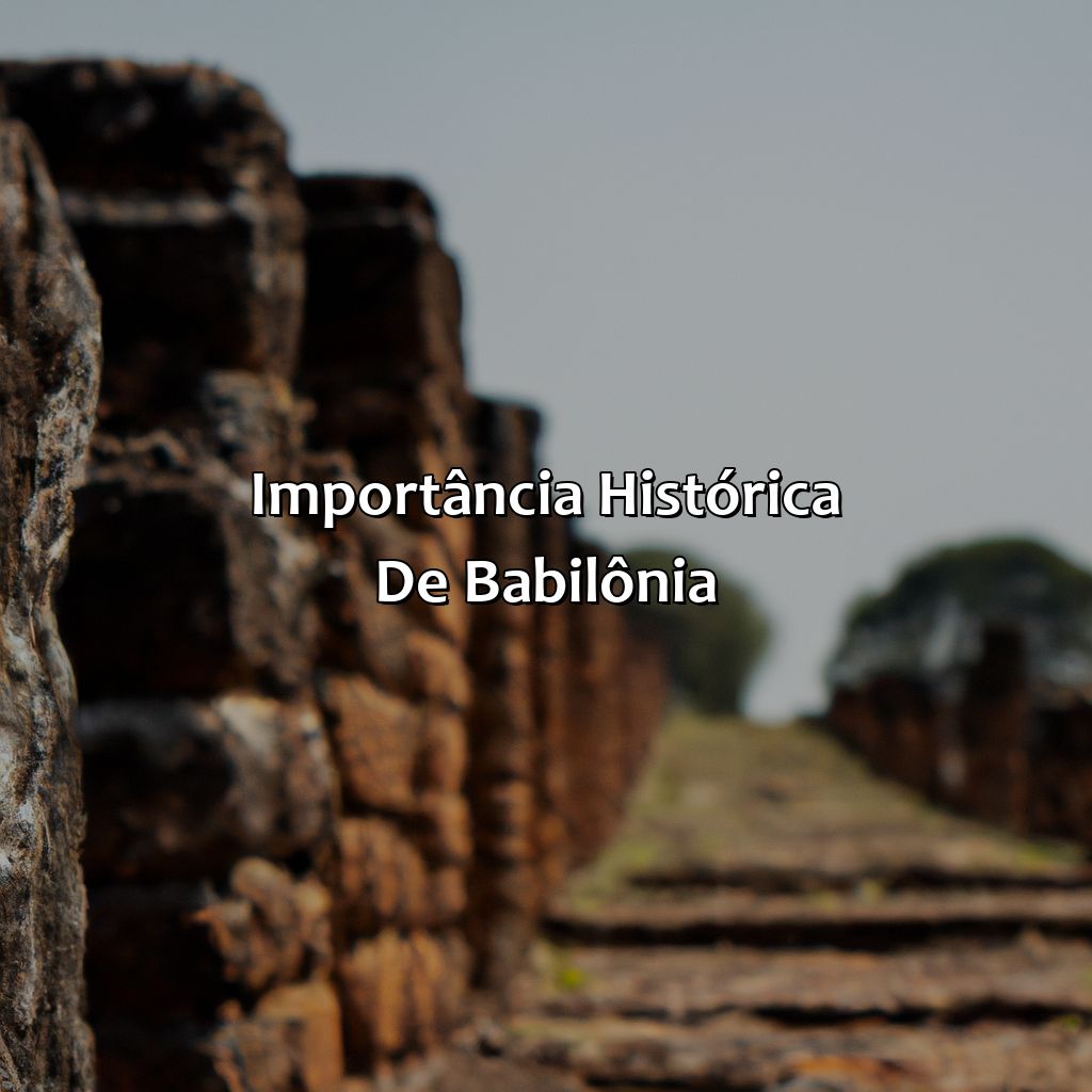 Importância histórica de Babilônia-o que significa babilônia na bíblia, 