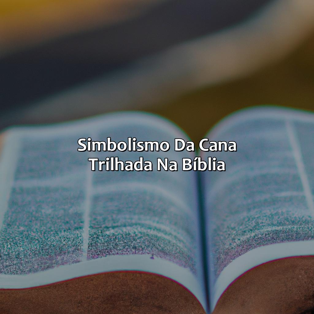 Simbolismo da Cana Trilhada na Bíblia-o que significa cana trilhada na bíblia, 