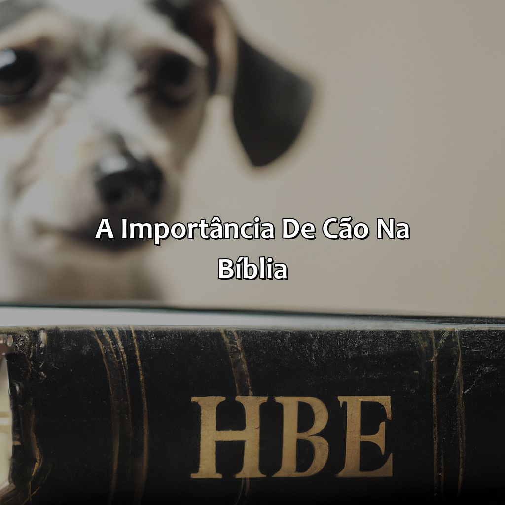A importância de Cão na Bíblia-o que significa cão na bíblia, 
