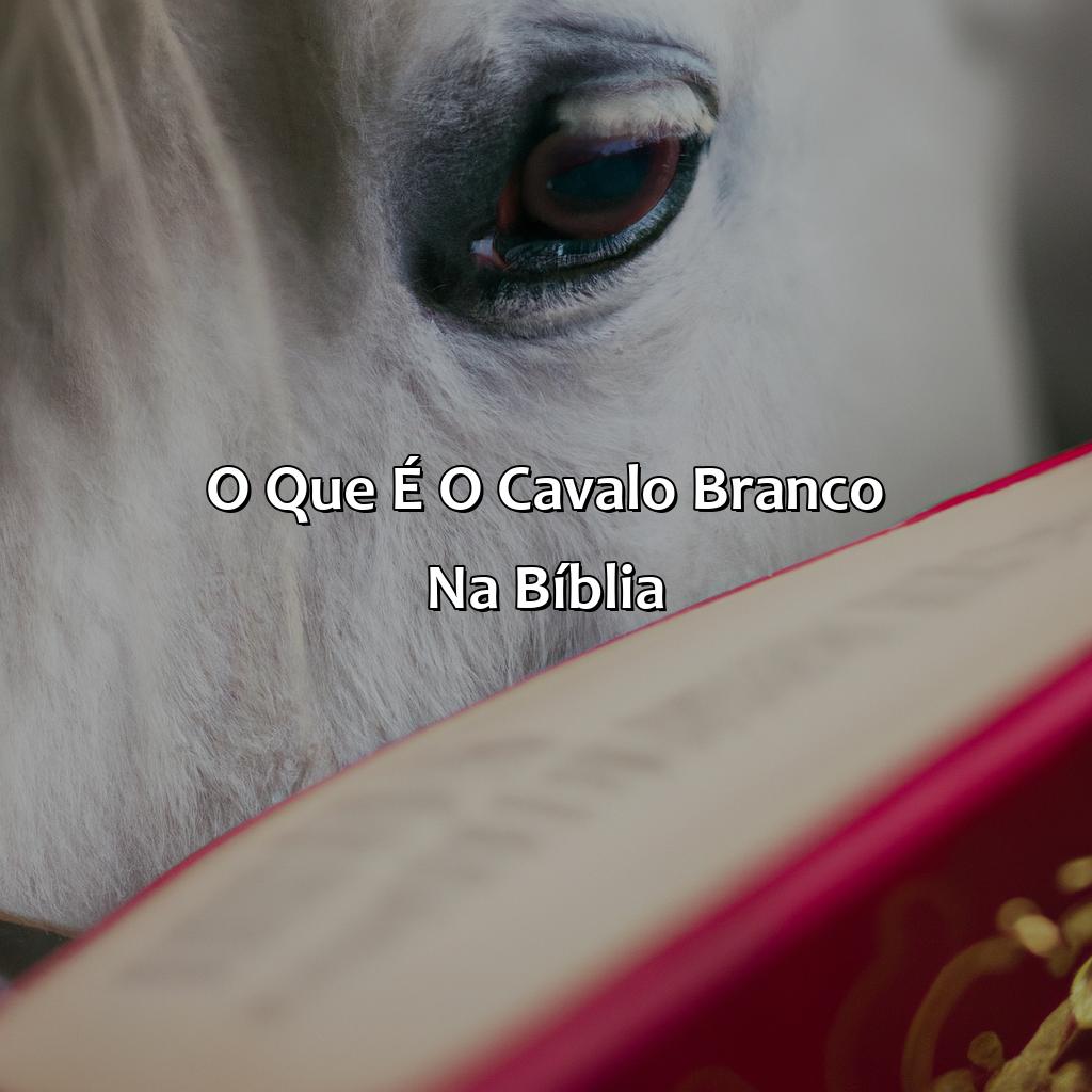 O que é o cavalo branco na Bíblia?-o que significa cavalo branco na bíblia, 
