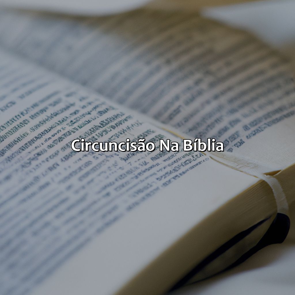 Circuncisão na Bíblia-o que significa circuncidado na bíblia, 