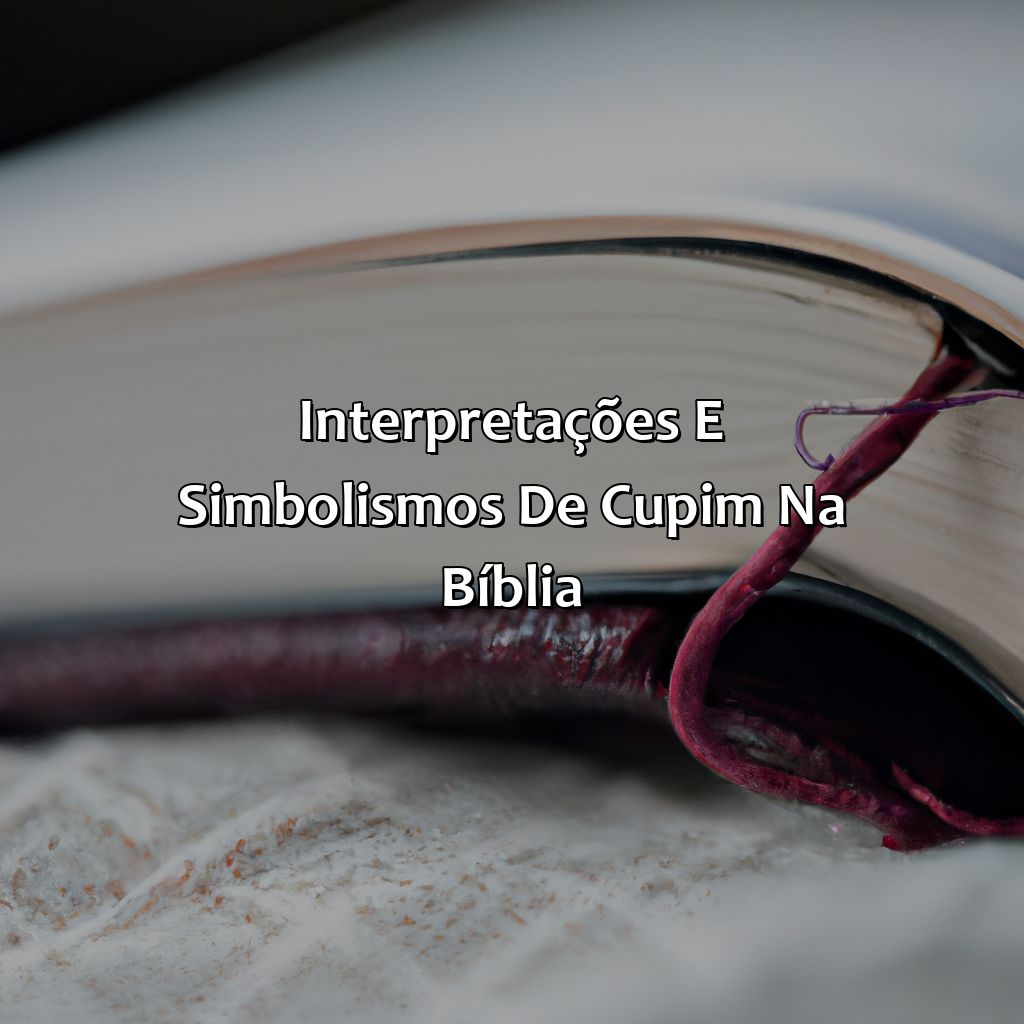 Interpretações e simbolismos de Cupim na Bíblia-o que significa cupim na bíblia, 